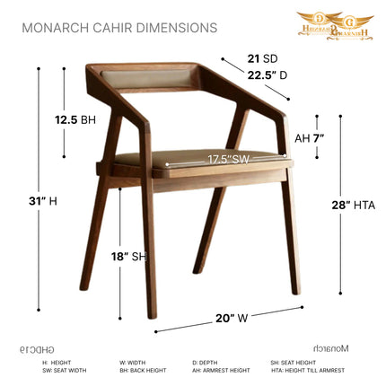 Monarch Teakwood Cafe/ Restaurant/ Bar Dining Chair GHDC019