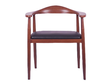Primer Metal Wooden Finish Restaurant Chair