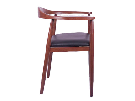 Primer Metal Wooden Finish Restaurant Chair