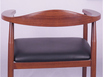 Primer Metal Wooden Finish Restaurant Chair