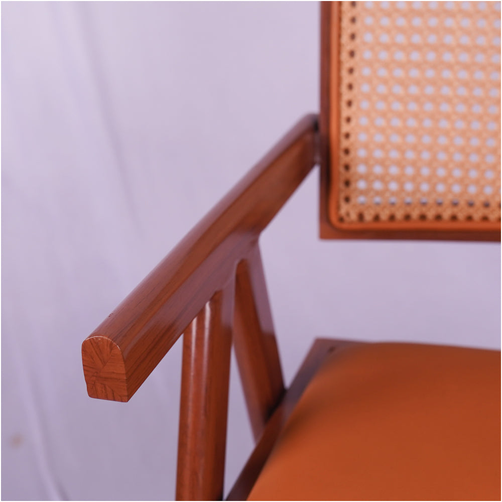 Rattan Box Metal Restaurant Chair