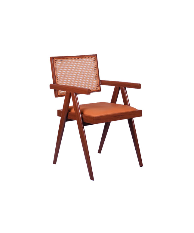 Rattan Box Metal Restaurant Chair