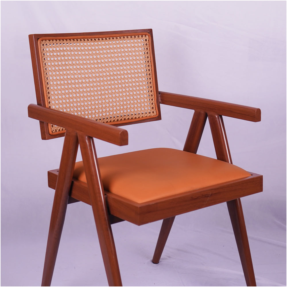 Rattan Box Metal Restaurant Chair