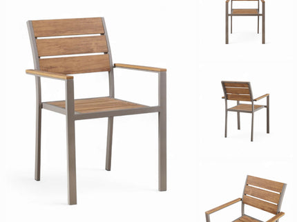 Baga Grey Aluminum Outdoor Chair