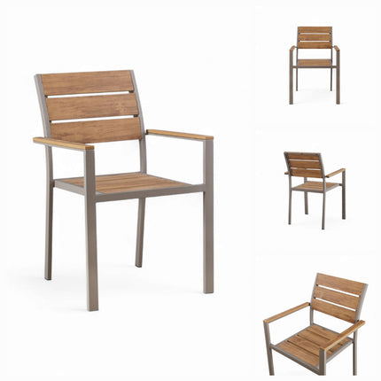 Baga Grey Aluminum Outdoor Chair