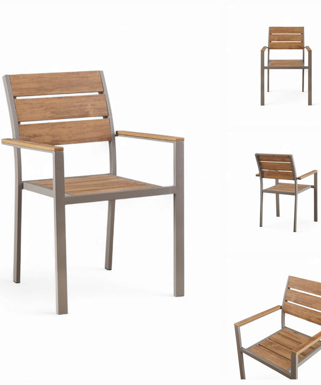 Baga Grey Aluminum Outdoor Chair