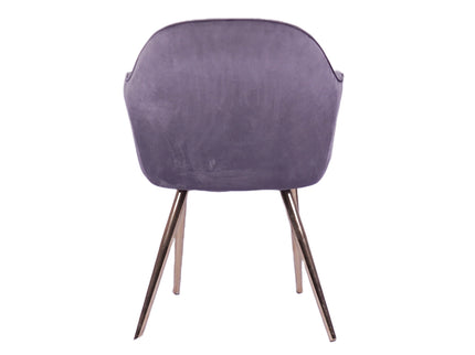 Stripe Grey Restaurant Chair With Arm rest