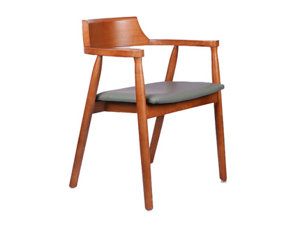 Tinder Dark Wooden Dining Chair