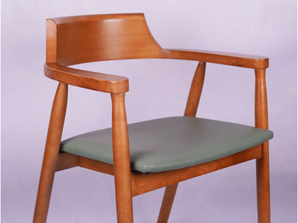 Tinder Dark Wooden Dining Chair