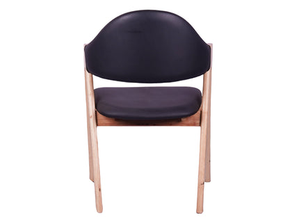 Vivid Black Restaurant Chair - Mid Size