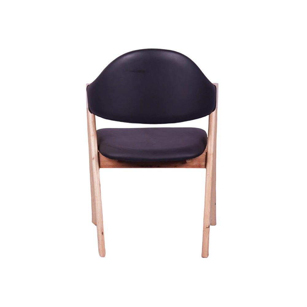 Vivid Black Restaurant Chair - Mid Size