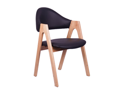 Vivid Black Restaurant Chair - Mid Size