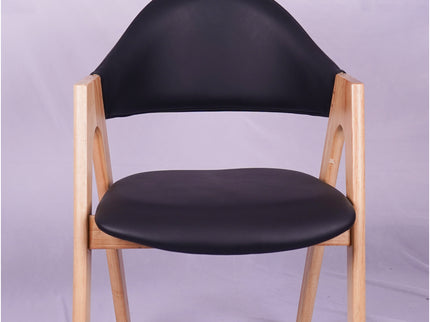 Vivid Black Restaurant Chair - Mid Size
