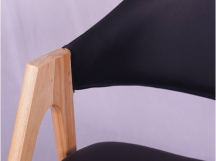 Vivid Black Restaurant Chair - Mid Size