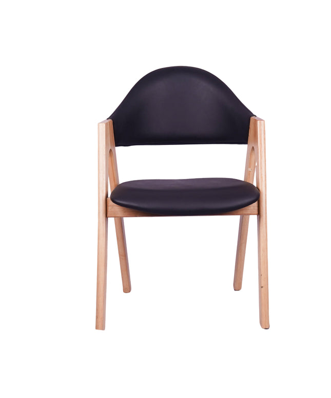 Vivid Black Restaurant Chair - Mid Size