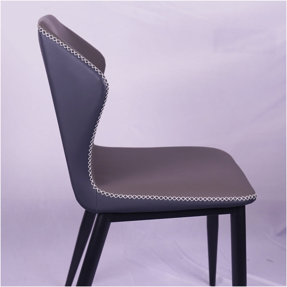 Zigzag Dark Grey Restaurant Chair