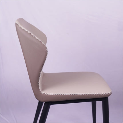 Zigzag Leather Restaurant Chair