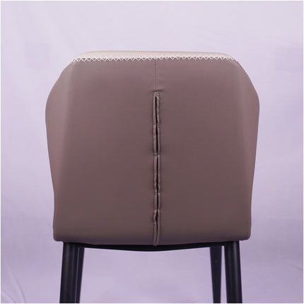 Zigzag Leather Restaurant Chair
