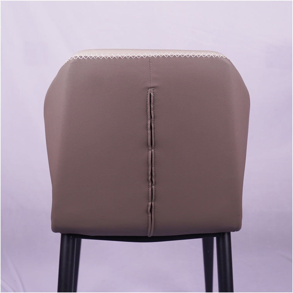 Zigzag Leather Restaurant Chair