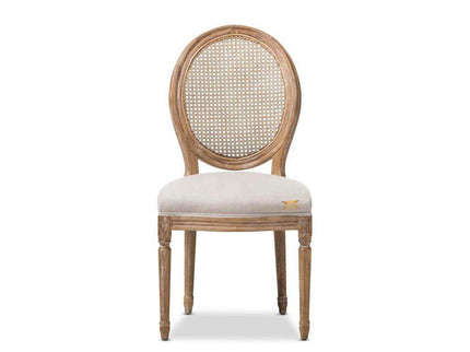 Gharnish Antique Style Armless Wicker Chair GHDC007-Gharnish-Dining chair,dining tables chairs