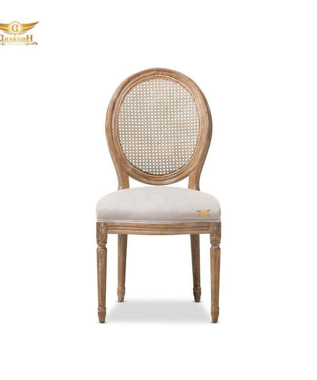 Gharnish Antique Style Armless Wicker Chair GHDC007-Gharnish-Dining chair,dining tables chairs