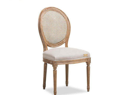 Gharnish Antique Style Armless Wicker Chair GHDC007-Gharnish-Dining chair,dining tables chairs