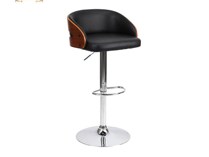 Aura Woden Back Bar Stool