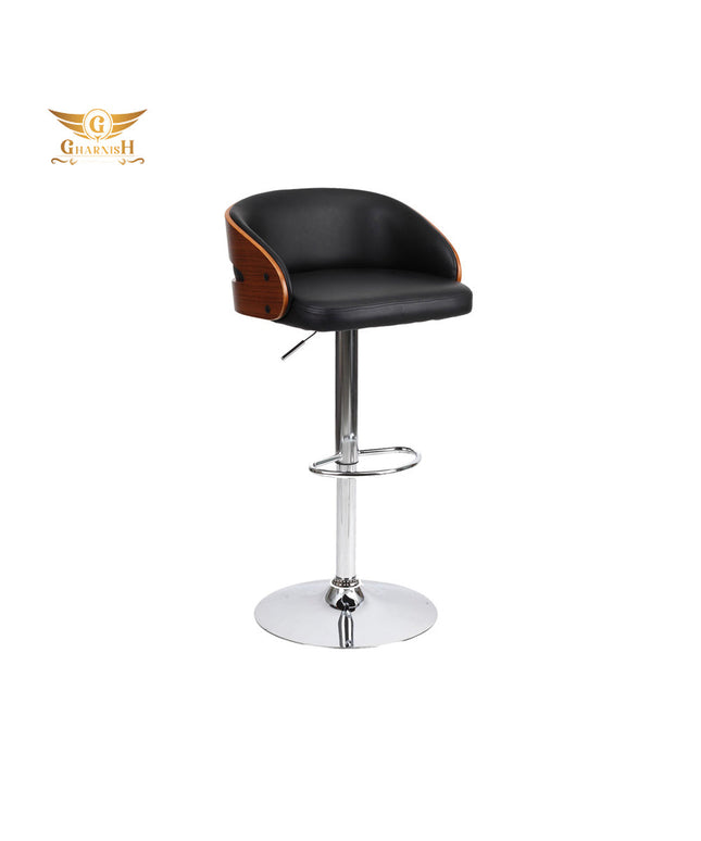 Aura Woden Back Bar Stool