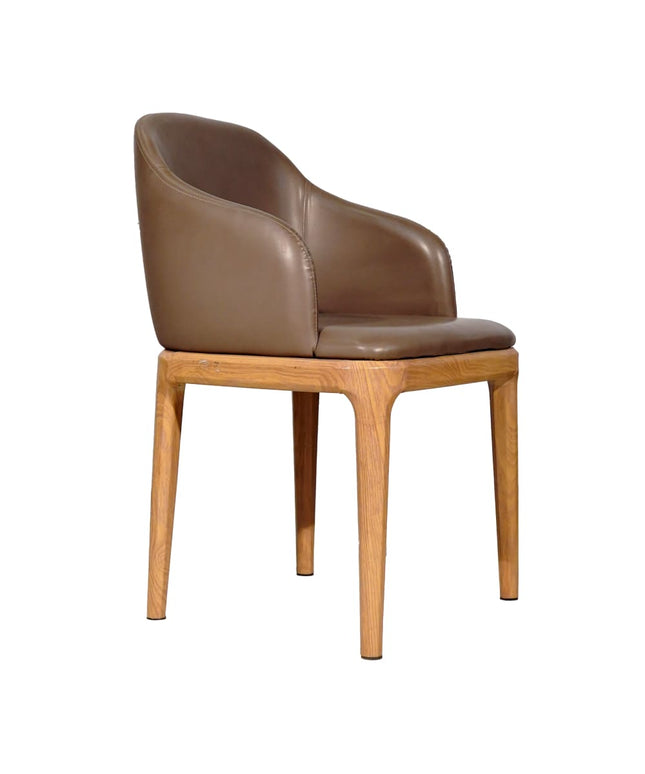 Ava Leather Dining Chair For Restaurant And Cafe