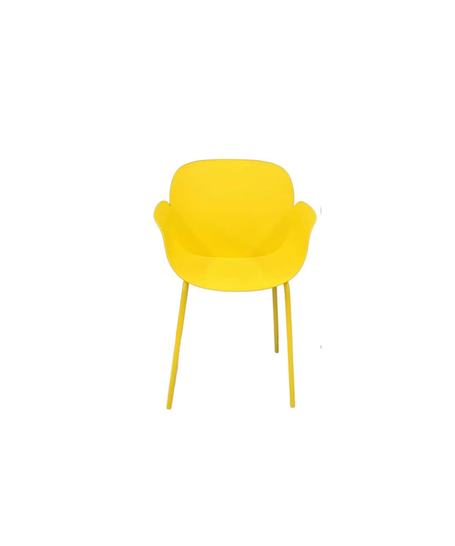 Buttercup PVC cafe chair yellow