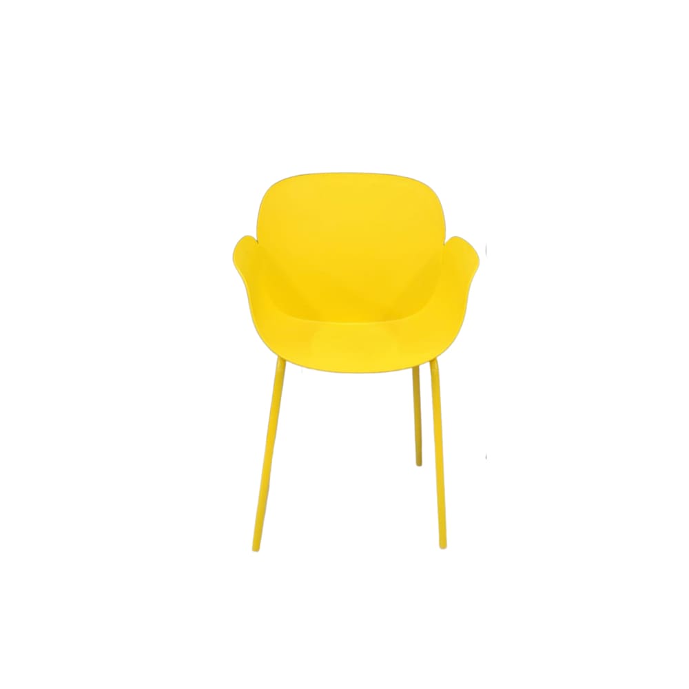 Buttercup PVC cafe chair yellow