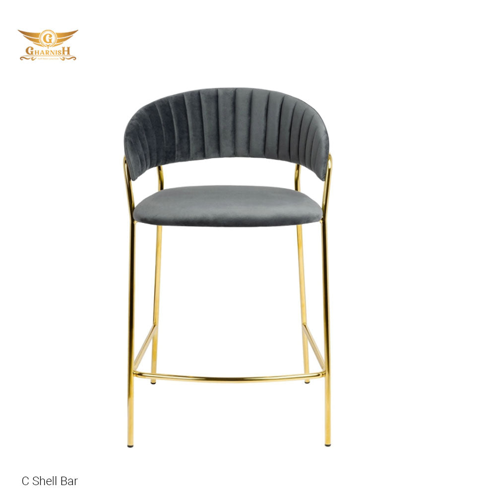 CShell Bar chair SS PVD Coated Gold/Rosegold