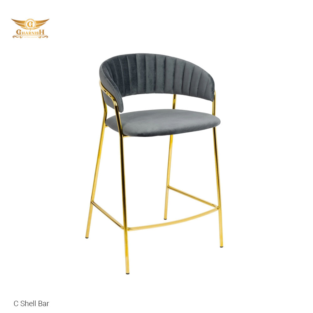 CShell Bar chair SS PVD Coated Gold/Rosegold