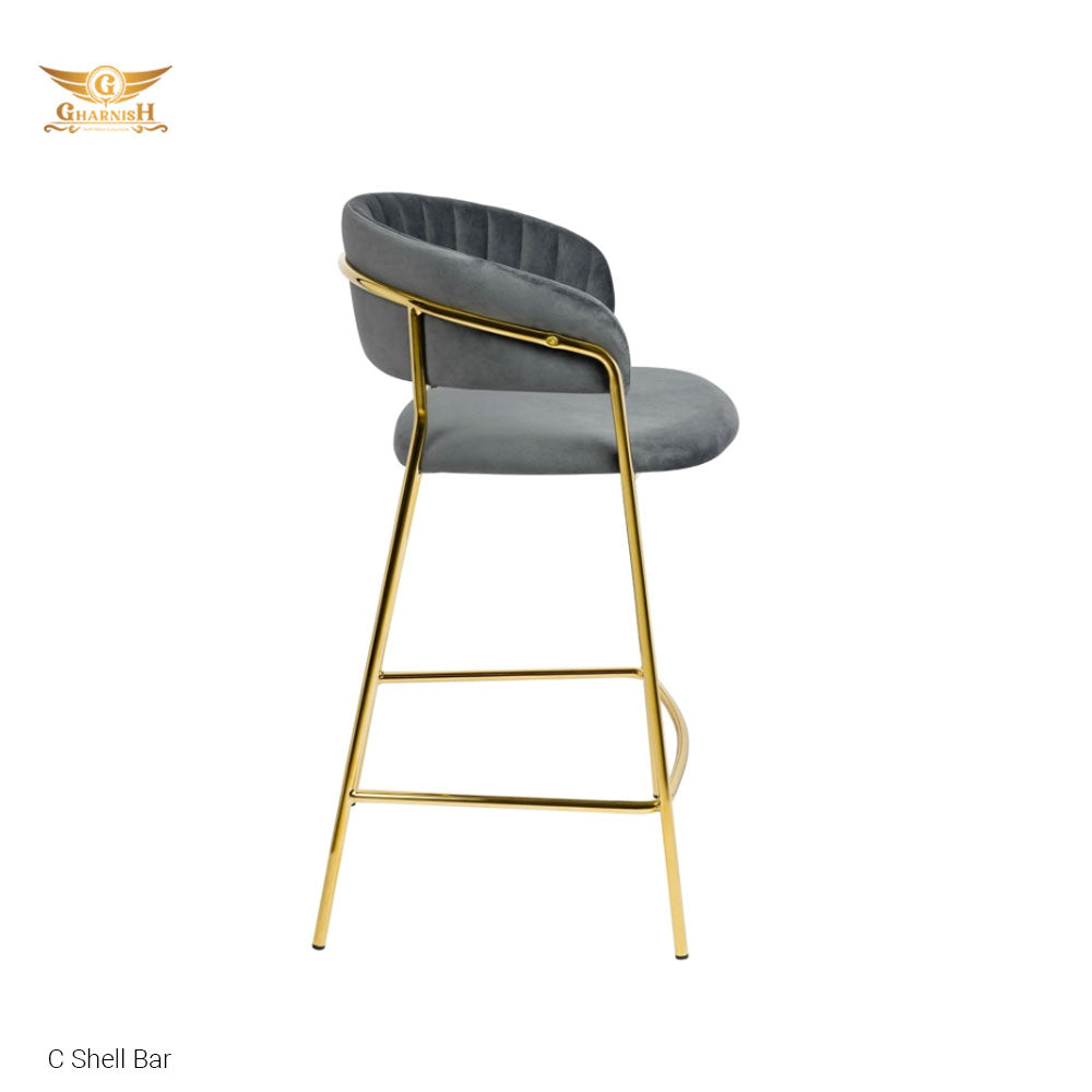 CShell Bar chair SS PVD Coated Gold/Rosegold