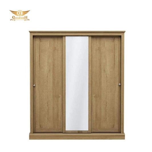 Gharnish 3 Door Sliding Wardrobe Oak Vineer GHST003-Gharnish-storage cabinets,wadrobes