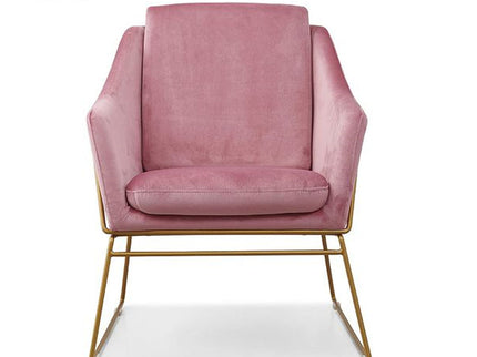 Dyna Accent Chair With Gold PVD Coated Frame GHWC012