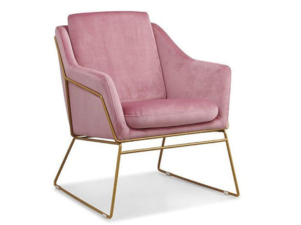 Dyna Accent Chair With Gold PVD Coated Frame GHWC012