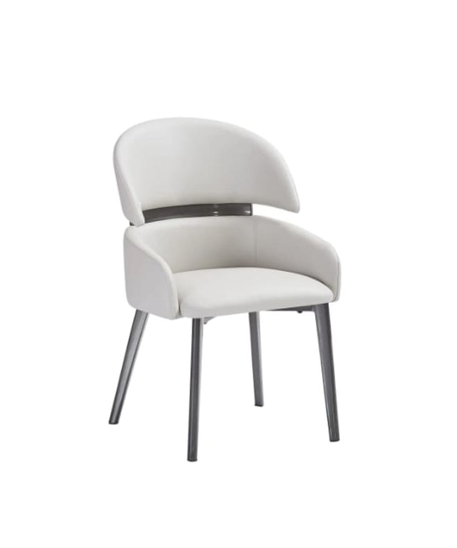 Frost Premium Dining Chair for Restaurants and Home Half White Color