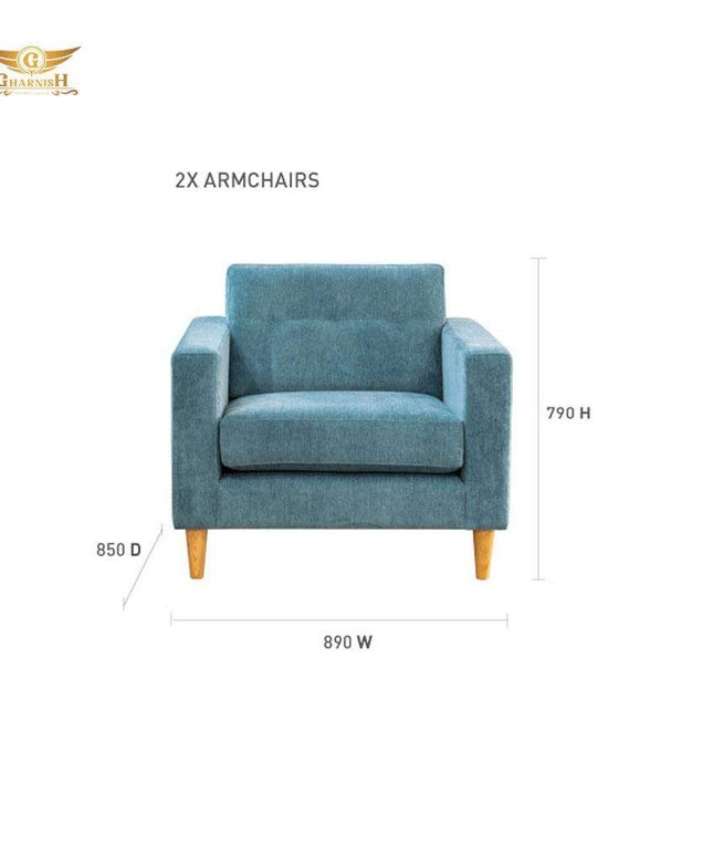 Gharnih Straight Way 3+1+1 Sofa Set GHSF0034-Gharnish-3+1+1 sofa,3+1+1 sofa set,Luxury Furniture,Sofa,sofa set
