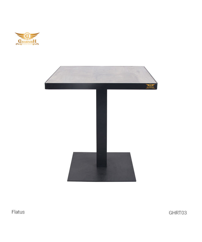 Flatus 2 Seater Cafe/Restaurant Dining Table with Wooden Top GHRT03