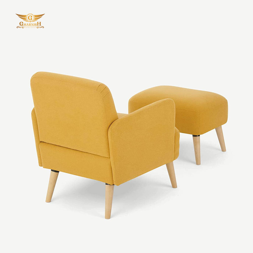 Gharnish Yello Lounge Chair with Foot Rest GHWC010