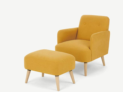 Gharnish Yello Lounge Chair with Foot Rest GHWC010