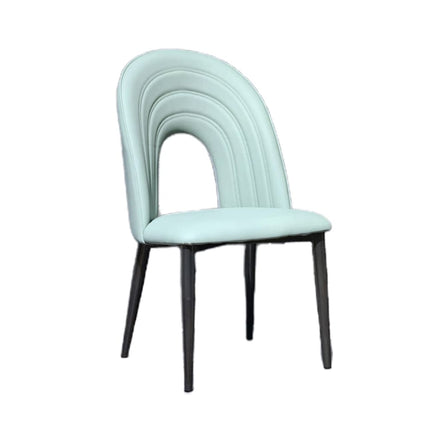 IG Grey Color Leather Dining Chair