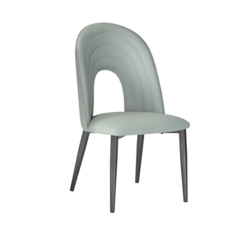 IG Leather Dining Chairs for Restaurant or Home Grey color