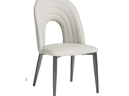 IG Leather Dining Chairs for Restaurant or Home Half white color