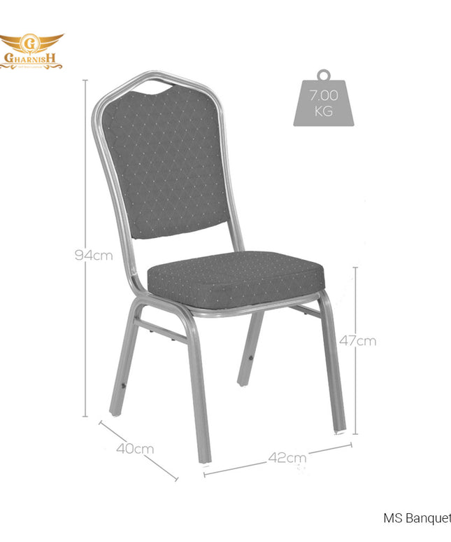 Knott Chair - Gharnish MS Banquet Chair with Powder Coating GHBQC3