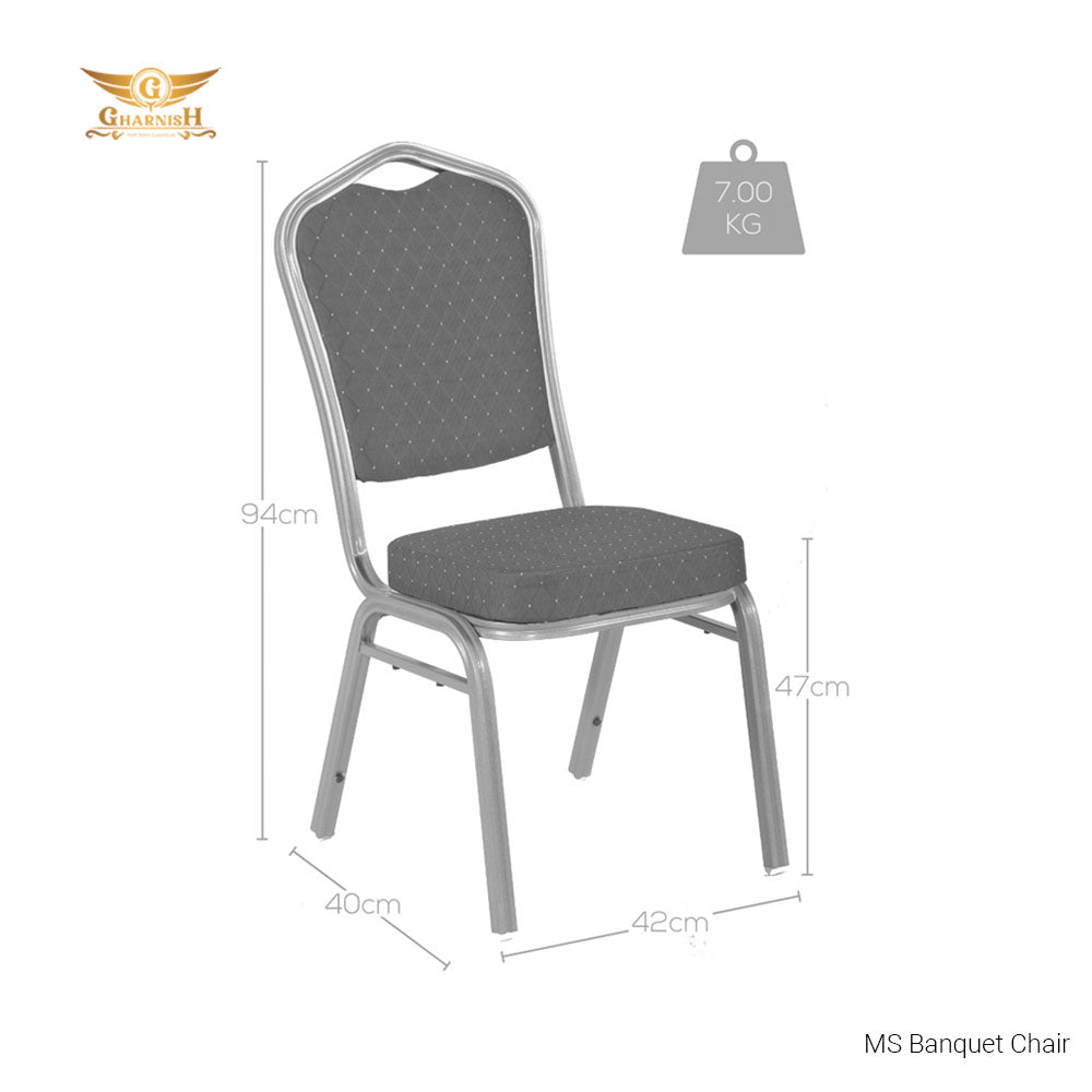 Knott Chair - Gharnish MS Banquet Chair with Powder Coating GHBQC3