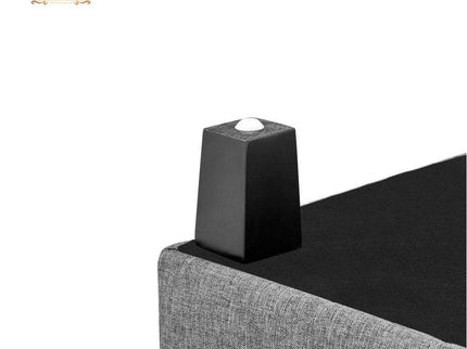 Gharnish Upholstered Storage Ottoman (Charcoal, Light Grey) GHO005-Gharnish-furniture in hyderabad,Hyderabad storage unit makers,Ottoman storage,Ottoman storage in hyderabad,Ottoman storage makers in Hyderabad