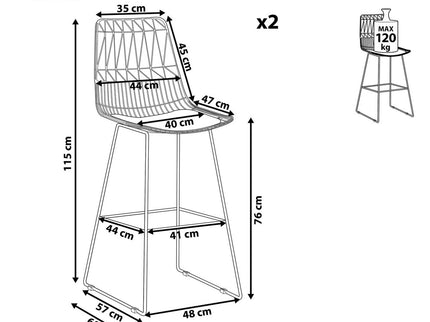 Parrot Bar GOLD PVD Premium Bar Chair