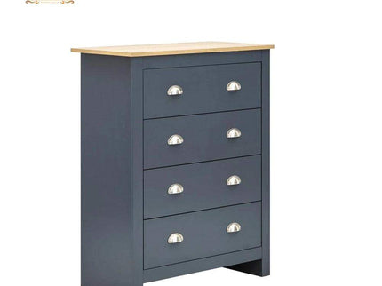 Gharnish 4 Piece Storage Set for Bed Room Blue GHST002-Gharnish-storage cabinets,Storage racks in hyderabad,storage units